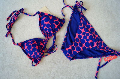 ROXY  Bikini-Set Triangle-Bikinitop & Bikinihose Gr. S, M gepunktet  60,00   NEU