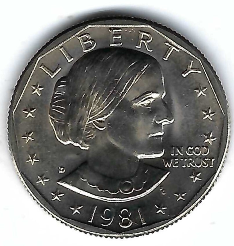 1981-D Denver Susan B Anthony Brilliant Uncirculated Dollar Coin!