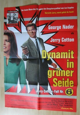 Filmplakat - Dynamit in grüner Seide ( George Nader , Jerry Cotton )