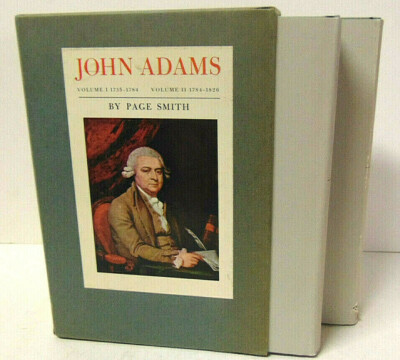 John Adams by Page Smith 1st Edition 1963 Hardback 2 Volume Set With Slipcase