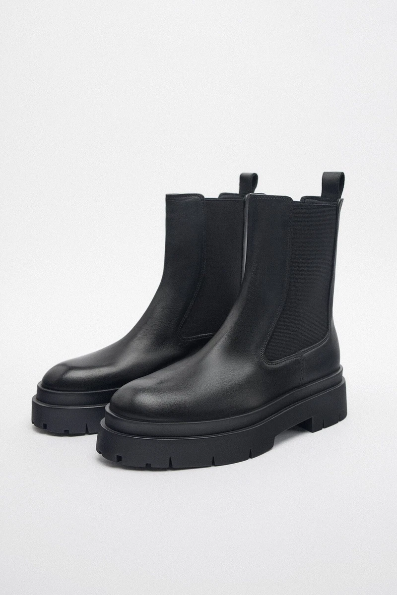 Zara track hotsell sole ankle boots