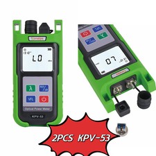 2PCS FTTH Fiber Optic Breaker Tester Komshine KPV-53 2-in-1 Power Meter+10mw VFL
