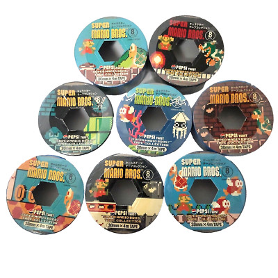 Nintendo SUPER MARIO BROS. x PEPSI TAPE COLLECTION(8 set Complete