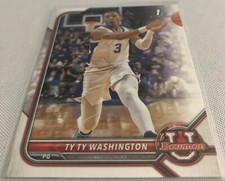 2022 Bowman University Basketball Ty Ty Washington Kentucky Wildcats 1st Bowman