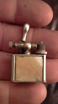 Vintage Lift Arm Lighter-abelone Mother Of Pearl-Japan