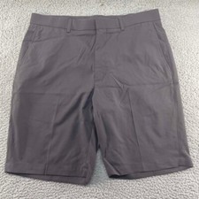 Walter Hagen Mens Golf Outdoor Chino Shorts Pockets Size 36 Gray Dress Casual