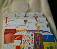 Number Practice Flash Card Set Heavy Stock Homeschool MM Media Materials VTG
