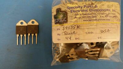 (2 PCS) S4035K TECCOR Thyristor SCR 400V 35A 3-Pin(3+Tab) TO-218