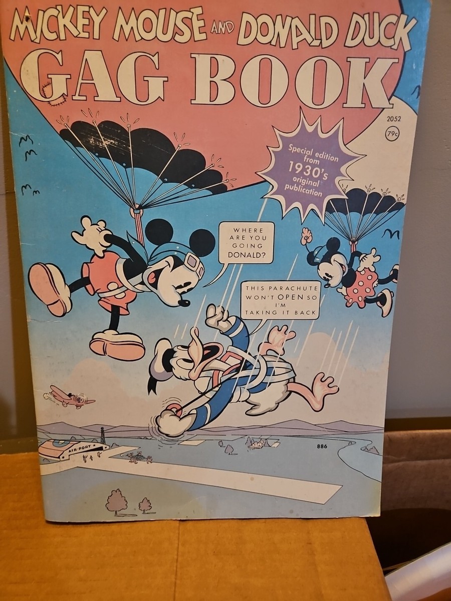 Vintage Mickey Mouse and Donald Duck Gag Book WHITMAN PUBLISHING
