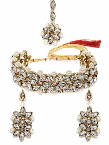 Pearls Choker Necklace Set 