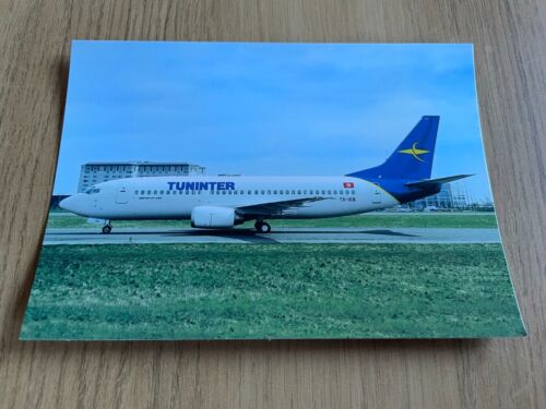 Tuninter Boeing 737-300 Flugzeug Postkarte - Bild 1 von 1