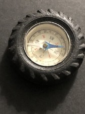 VINTAGE SHOCK PROOF COMPASS Truck TIRE Dime store toy Plastic