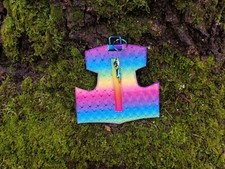 Viking Rainbow Thor's Hammer Coin Purse - Handmade Lightning Zipper Pagan