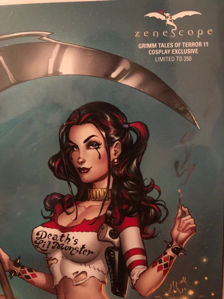 Harley Quinn Cosplay Grimm Tales of Terror Volumen 2 #11 Estado casi nuevo Foto 2 de 2