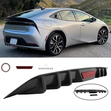For Toyota Prius 2001-2022 Glossy Rear Bumper Diffuser Lip Splitter Spoiler Body