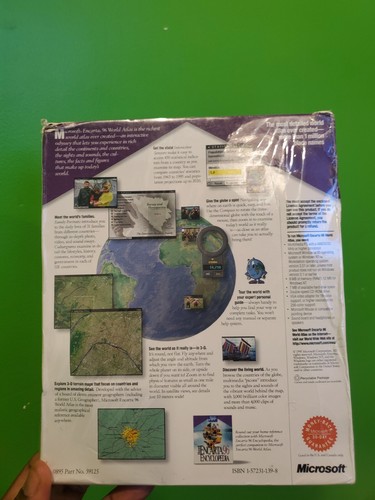 Microsoft ENCARTA 96 World Atlas (1995) WIN 95 CD Rom - Imagen 5 de 5