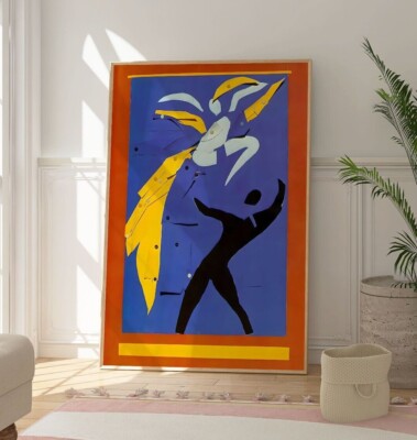 Henri Matisse Abstraktes Poster, Moderner Tanzdruck, Wohnwanddeko, Minimal