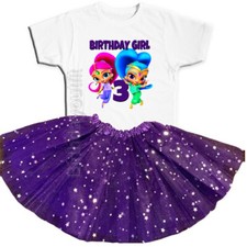 Shimmer  Shine Party 3rd Birthday Tutu Outfit Personalized Name option
