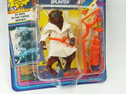 1992 PLAYMATES TEENAGE MUTANT NINJA TURTLES TMNT - MOVIE STAR SPLINTER - MOSC - Picture 3 of 10