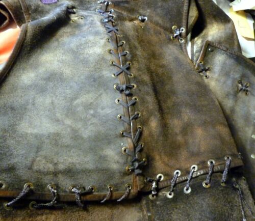 Warner Brothers TV/FILM WARDOBE Leder JERKIN WESTE Cosplay Theater Mittelalter - Bild 9 von 9