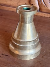Arts And Crafts Cast Brass Candlestick - Antique dated 1909