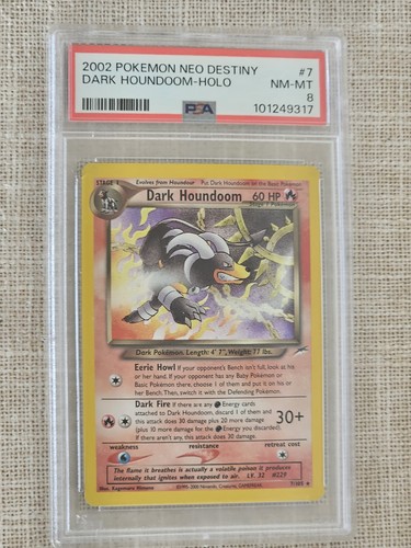 Dark Houndoom (Unlimited) graded PSA 8 for sale on eBay