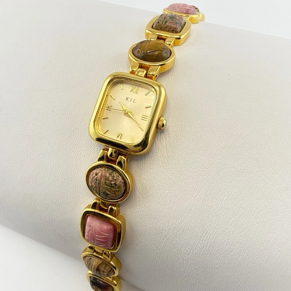 Vintage Kenneth Jay Lane Womens Watch 22mm White Dial Faux  display picture 3