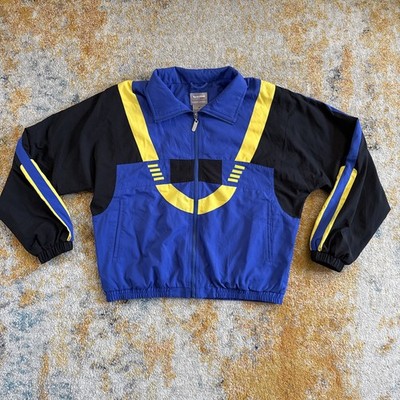 Vintage BOLLE Sport active wear Jacket Med Blue Retro 80s 90s Y2K Rave Tech UNI