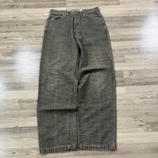 Jeans larghi vintage anni 90 Y2K Schott NYC 34x34 grigio