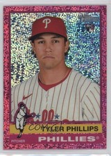 2025 Topps Heritage Chrome Pink Sparkle Refractor Tyler Phillips #17 0g9