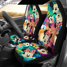 Mickey Mouse Minnie And Goofy Car Seat Covers Set Of 2 Mickey Mouse Minnie And Goofy Car Seat Covers Set Of 2