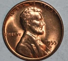 1955 S S/S Doubled Die Obverse  Lincoln Wheat Cent Penny Red BU Coin RPM