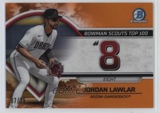 2023 Bowman Scouts Top 100 Orange Refractor /25 Jordan Lawlar #BTP-8 1s32