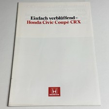 HONDA CIVIC COUPÉ CRX / 12p brochure catalog / DE German 1980s
