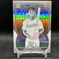 Welbyn Francisca 2023 Bowman 1st Pearl Refractor Cleveland Guardians BCP-228