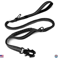 Joytale Heavy-Duty Tactical Dog Leash 4-6FT Bungee, Padded Handles, No Pull