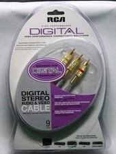 RCA High Performance Digital Audio/Video Cable 9 ft Sealed