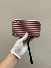 Rimowa First Class Travel Amenity Kit Case Toiletry Bag Rose Gold Pink