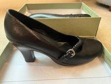 Clarks Artisan Black Lea Velvet Pump Heels - Women's Size 7 Shoes - Black 87450