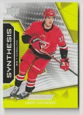 2019-20 UPPER DECK ENGRAINED SYNTHESIS ANDREI SVECHNIKOV CAROLINA HURRICANES