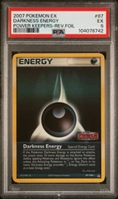 2007 POKEMON EX POWER KEEPERS #87 DARKNESS ENERGY-REVERSE FOIL PSA 5