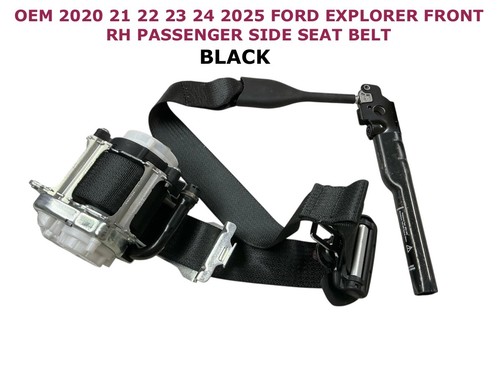 2020 2021 2022 2023 2024 2025 Ford Explorer front right side seat belt BLACK
