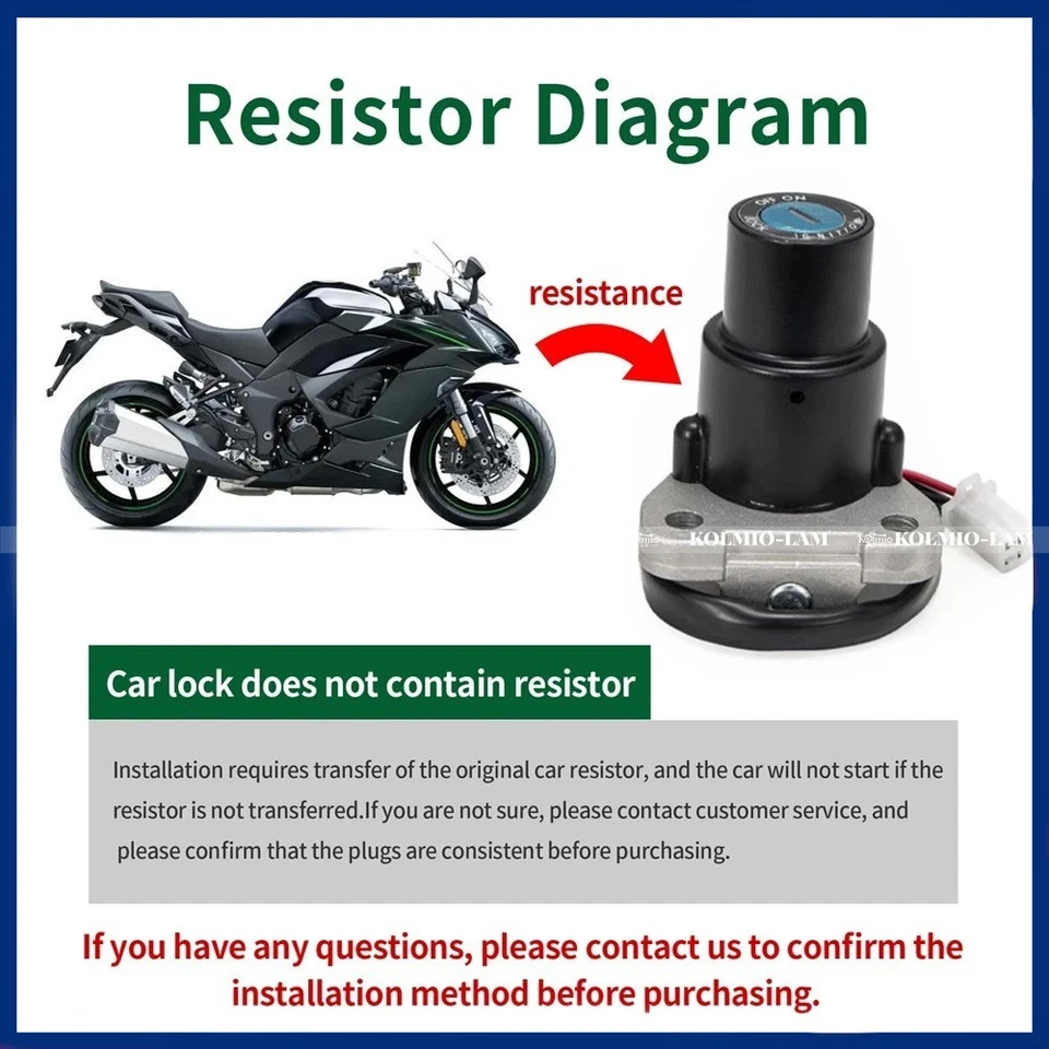Ignition Switch Fuel Gas Cap Lock Fit for Honda VTR1000 ST1300 CBR1100XX VFR800 Foto 4 de 4