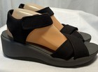 Clark’s Black Sandals  Size 11 Wedge Heel Adjustable Ankle Strap Cloud Stepper — photo 4