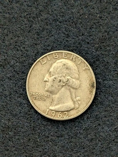 1962 D Washington Silver Quarter Extra Fine