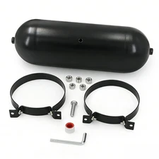3 Gallon Air Tank For Air Ride Suspension System Aluminum Seamless Tank Black