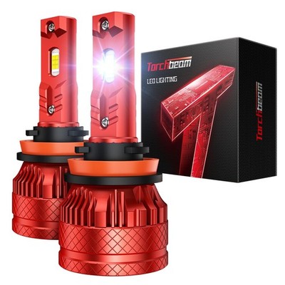 T6S H11/H8/H9 ledlights for car, Headlight Bulbs 48000 Lumens, High Performan...