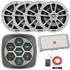 Metra Bluetooth Controller, 4x 6.5" 225W High-Performance Speakers, 4CH Amp, Kit