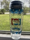 Vintage 1970's Pepsi Cola Tiffany Style Stained Glass Cocktail Shaker Barware