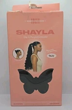 BNIB Insert Name Here SHAYLA 26” clip in Ponytail Extensions DARK BROWN